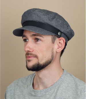 Casquette marin gris brixton Fiddler middle grey